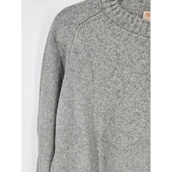 Vintage The Fox Collection Men's Grey Wool Blend Crewneck Sweater Size L - Picture 3 of 4